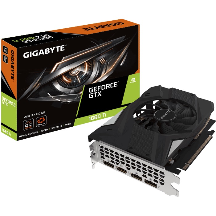 Gigabyte nVidia GeForce GTX 1660 Ti Mini ITX OC 6GB PCIe Video C Gigabyte nVidia GeForce GTX 1660 Ti Mini ITX OC 6GB PCIe Video C