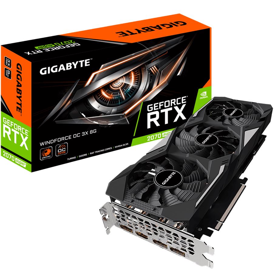 Gigabyte nVidia Geforce RTX 2070 Super Windforce OC, 3XFan, 8GB, Gigabyte nVidia Geforce RTX 2070 Super Windforce OC, 3XFan, 8GB,