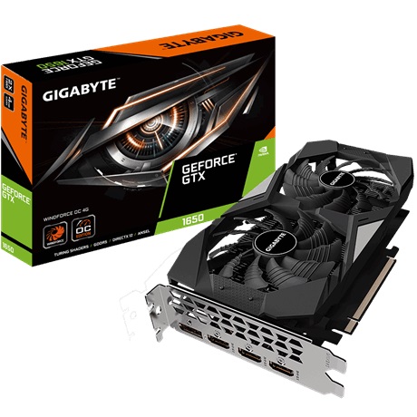 Gigabyte nVidia GeForce GTX 1650 Windforce OC 4GB GDDR5 PCIe Vid Gigabyte nVidia GeForce GTX 1650 Windforce OC 4GB GDDR5 PCIe Vid