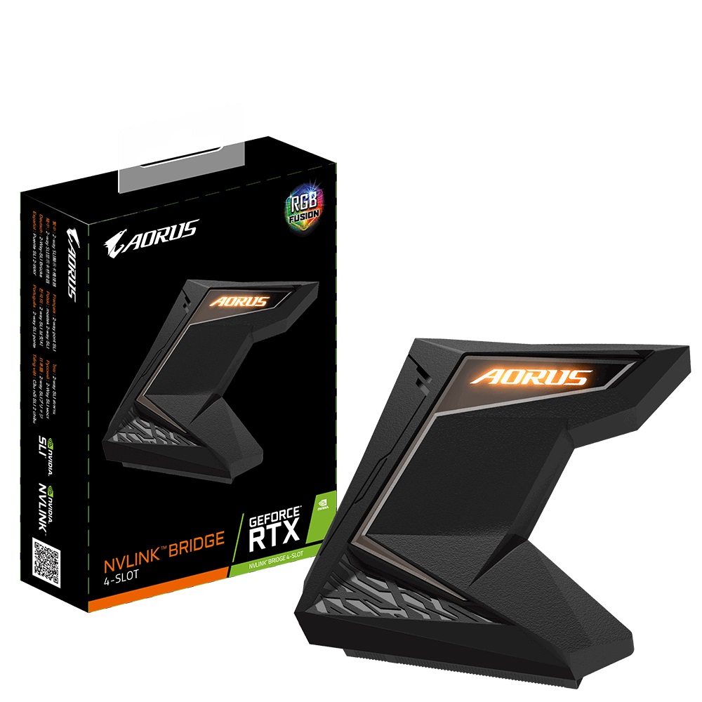Gigabyte AORUS NVLink Bridge 4-Slot 2 way SLI on nVidia Geforce Gigabyte AORUS NVLink Bridge 4-Slot 2 way SLI on nVidia Geforce