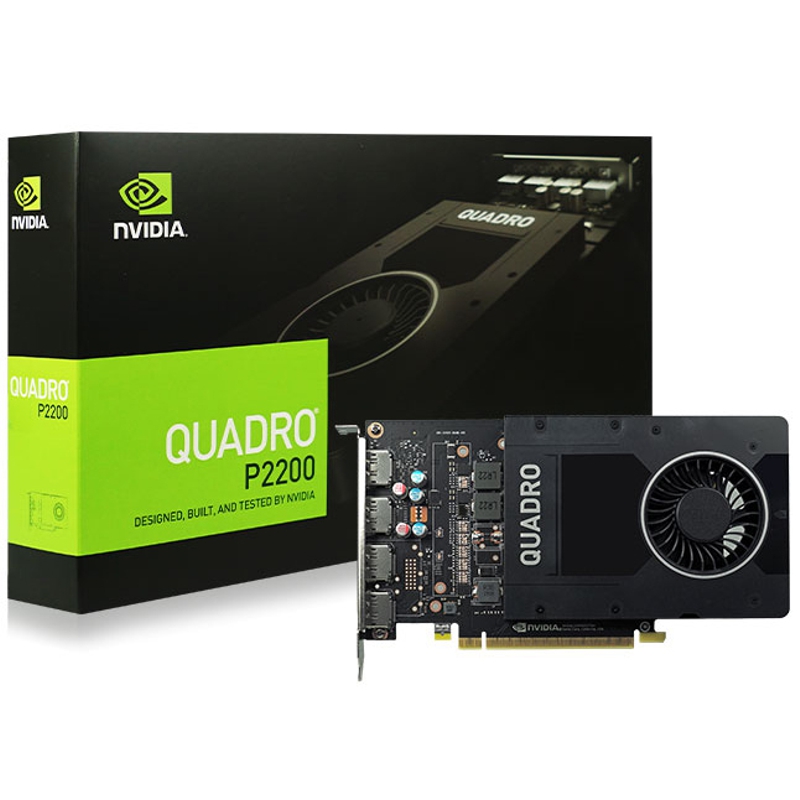 Leadtek 9005G4202500000 NVidia Quadro P2200 PCIe 5GB Workstation Graphics Card