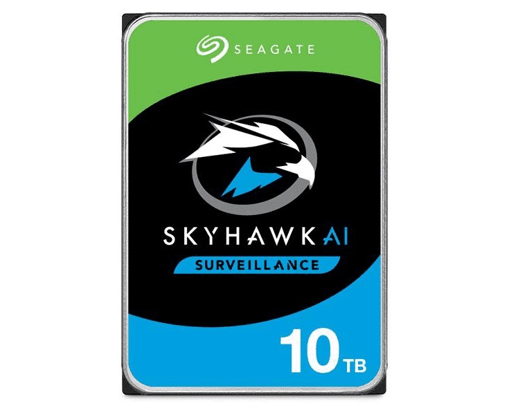 SkyHawk AI, Surveillance, 3.5" HDD, 10TB, SATA 6Gb/s, 7200RPM, 256MB Cache, 5 Years or 2M Hours MTBF