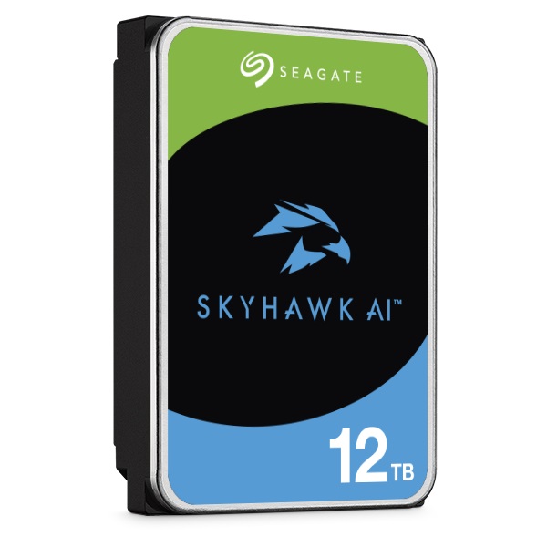 SkyHawk AI, Surveillance, 3.5" HDD, 12TB, SATA 6Gb/s, 7200RPM, 256MB Cache, 5 Years or 2M Hours MTBF