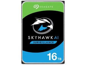 SkyHawk AI, Surveillance, 3.5" HDD, 16TB, SATA 6Gb/s, 7200RPM, 256MB Cache, 5 Years or 2M Hours MTBF