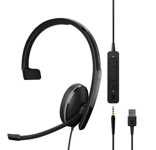 EPOS | Sennheiser ADAPT 135 USB II On-ear, single-sided USB-A headset with 3.5 mm jack and detachable USB cable call conrol EPOS | Sennheiser ADAPT 135 USB II On-ear, single-sided USB-A headset with 3.5 mm jack and detachable USB cable call conrol