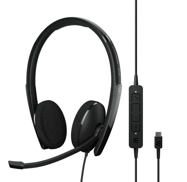 EPOS | Sennheiser ADAPT 160 USB-C II On-ear, double-sided USB-C headset with in-line call control and foam earpads. EPOS | Sennheiser ADAPT 160 USB-C II On-ear, double-sided USB-C headset with in-line call control and foam earpads.