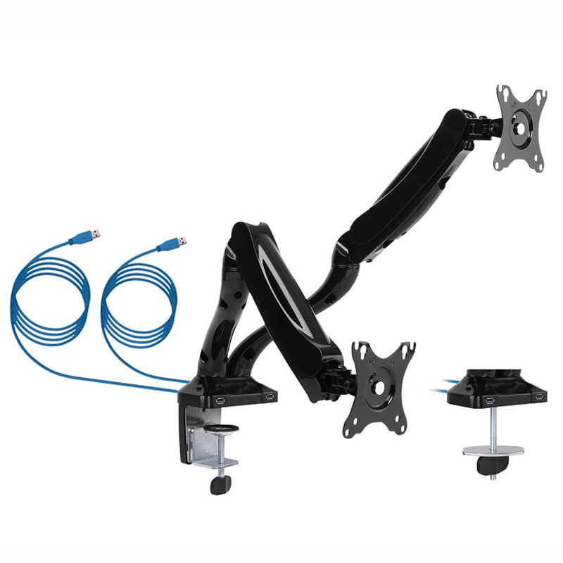Brateck Dual Monitor Counterbalance LCD VESA Desk Clamp and Grom Brateck Dual Monitor Counterbalance LCD VESA Desk Clamp and Grom