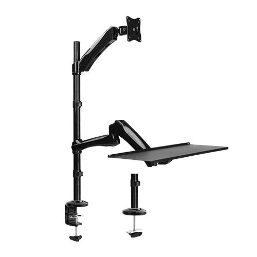 Brateck Single Monitor Sit-Stand Workstation w/ Extension Arm fo Brateck Single Monitor Sit-Stand Workstation w/ Extension Arm fo