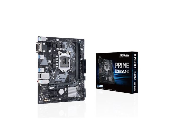 ASUS PRIME B365M-K Intel LGA-1151 mATX motherboard with LED ligh ASUS PRIME B365M-K Intel LGA-1151 mATX motherboard with LED ligh