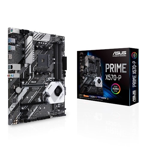 ASUS PRIME X570-P/CSM AMD AM4 ATX MB, PCIe 4, 12 DrMOS PWR, Dual ASUS PRIME X570-P/CSM AMD AM4 ATX MB, PCIe 4, 12 DrMOS PWR, Dual