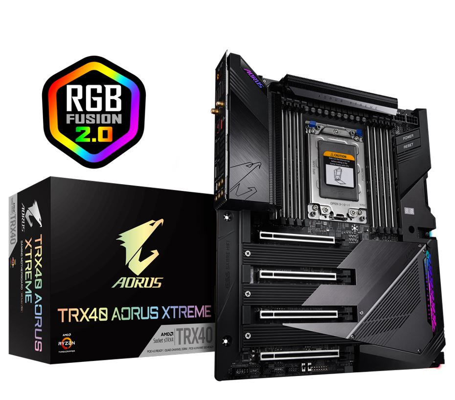 Gigabyte TRX40 Aorus Xtreme XL-ATX MB sTRX4 AMD ThreadRipper 3 8 Gigabyte TRX40 Aorus Xtreme XL-ATX MB sTRX4 AMD ThreadRipper 3 8