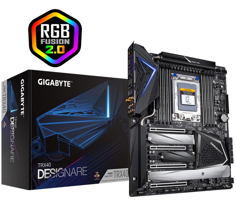Gigabyte TRX40 DESIGNARE XL-ATX MB sTRX4 AMD ThreadRipper 3 8xDD Gigabyte TRX40 DESIGNARE XL-ATX MB sTRX4 AMD ThreadRipper 3 8xDD