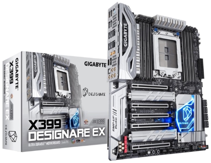 Gigabyte X399 Designare EX ATX MB TR4 AMD ThreadRipper 2 8xDDR4 Gigabyte X399 Designare EX ATX MB TR4 AMD ThreadRipper 2 8xDDR4
