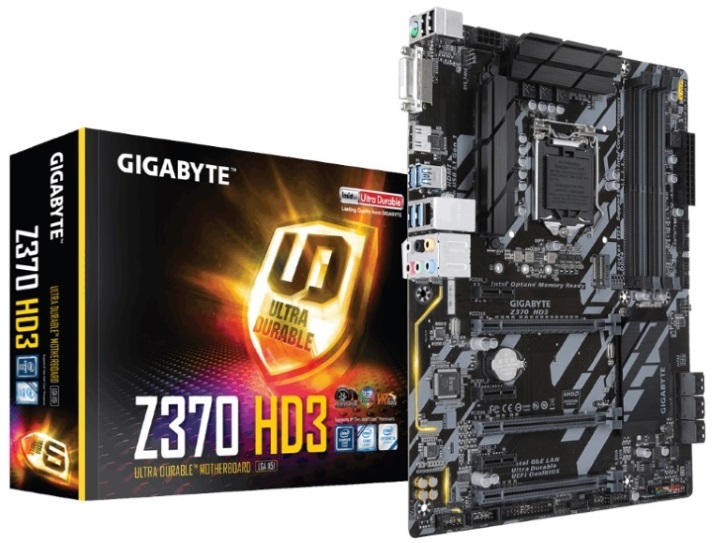 Gigabyte GA-Z370 HD3 LGA1151 8Gen ATX MB 4xDDR4 6xPCIe DVI HDMI Gigabyte GA-Z370 HD3 LGA1151 8Gen ATX MB 4xDDR4 6xPCIe DVI HDMI