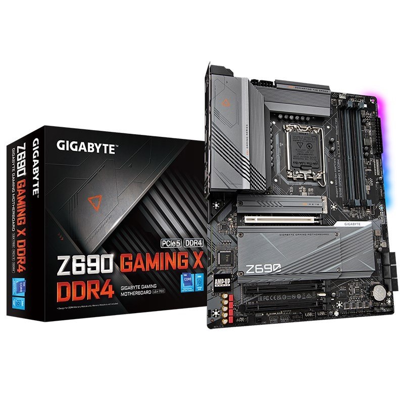 Gigabyte Z690 GAMING X DDR4 Intel ATX Mainboard 4xDDR4 3xPCIe16 4xM.2 6xSATA3 DP HDMI 2.5GbE LAN 5xUSB3.2 1xUSBC 4xUSB2.0 - Click Image to Close