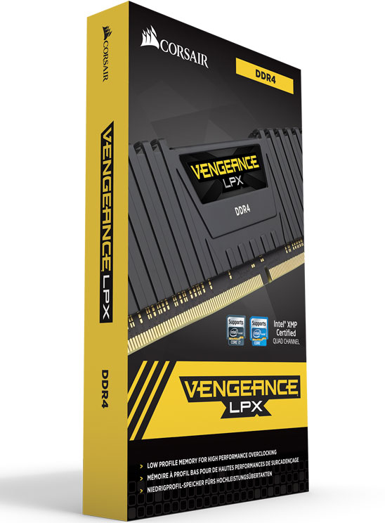 Corsair Vengeance LPX 16GB (2x8GB) DDR4 2666MHz C16 Desktop Gaming Memory - Optimised for Ryzen