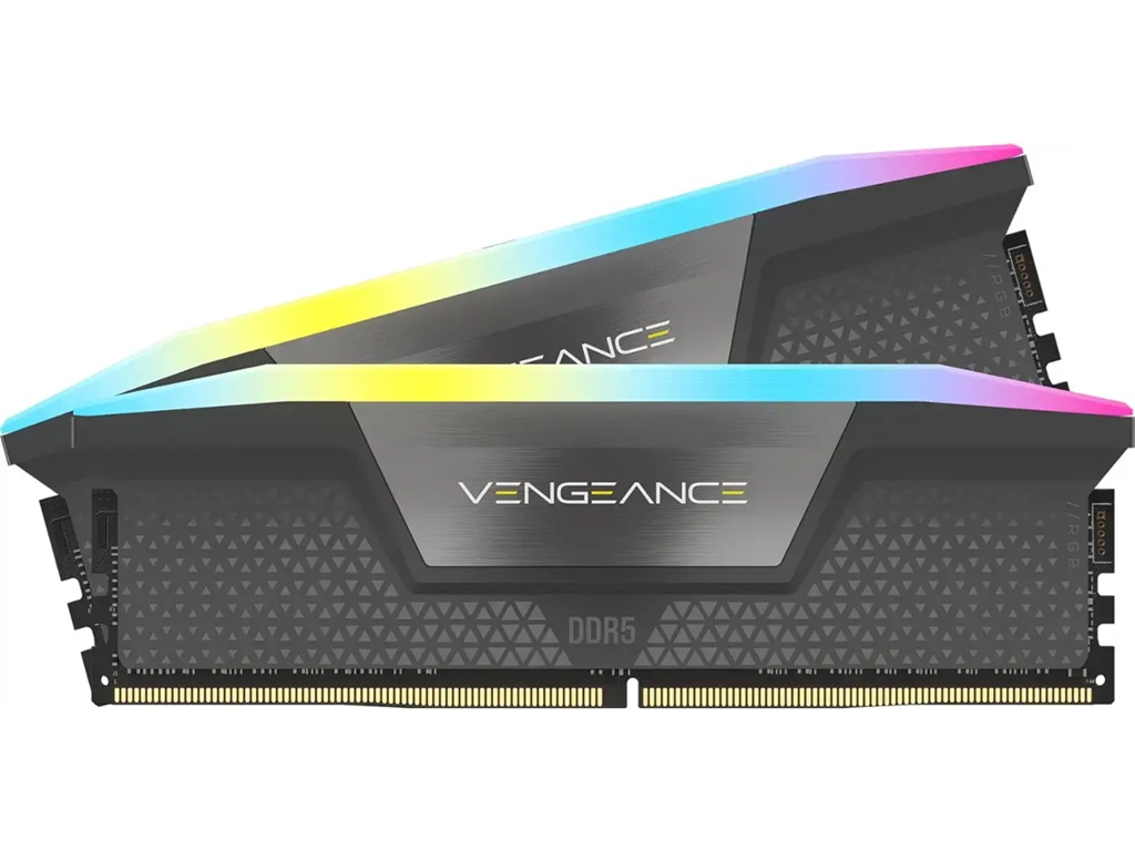 Corsair Vengeance RGB 64GB (2 x 32GB) 288-Pin PC RAM DDR5 6000 (PC5 48000) Desktop Memory (image for) Corsair Vengeance RGB 64GB (2 x 32GB) 288-Pin PC RAM DDR5 6000 (PC5 48000) Desktop Memory