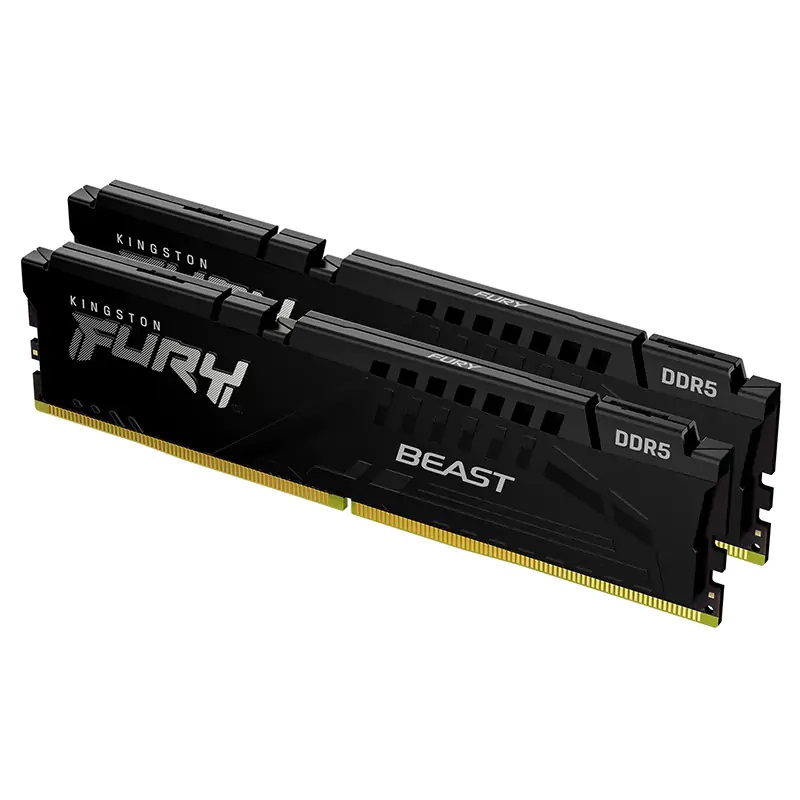 (image for) Kingston FURY Beast Black, DDR5, 16GB Kit (8GB X 2), 6000MHz, 288 Pin, DIMM, CL 36-38-38, 1.35V