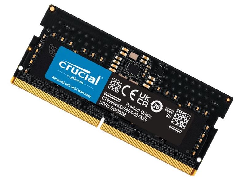 (image for) Crucial 8GB (1x8GB) DDR5 SODIMM 5600MHz C46 1.1V Notebook Laptop Memory