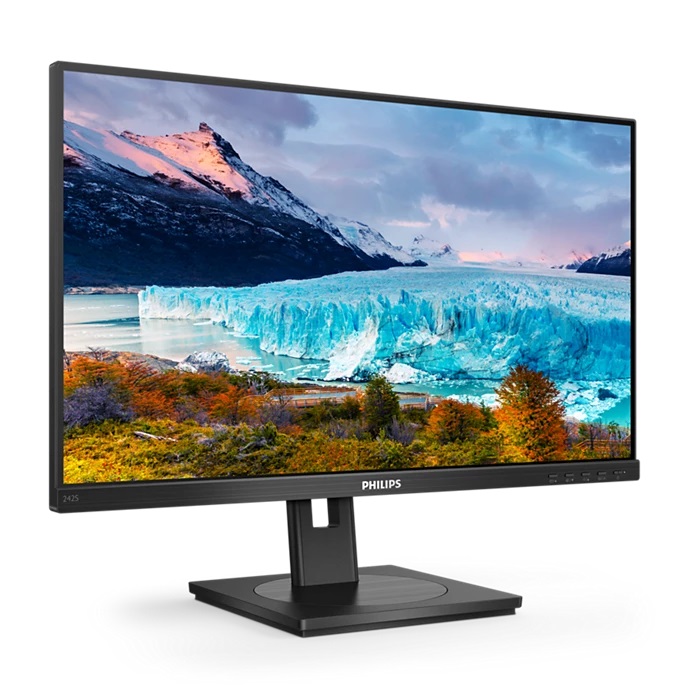 (image for) Philips 242S1, 23.8" 1920x1080, 16:9, 4ms, 1xHDMI, 1xDP, 1xDVI-D, 1xD-Sub, Speakers, Adj Height, Tilt, Swivel