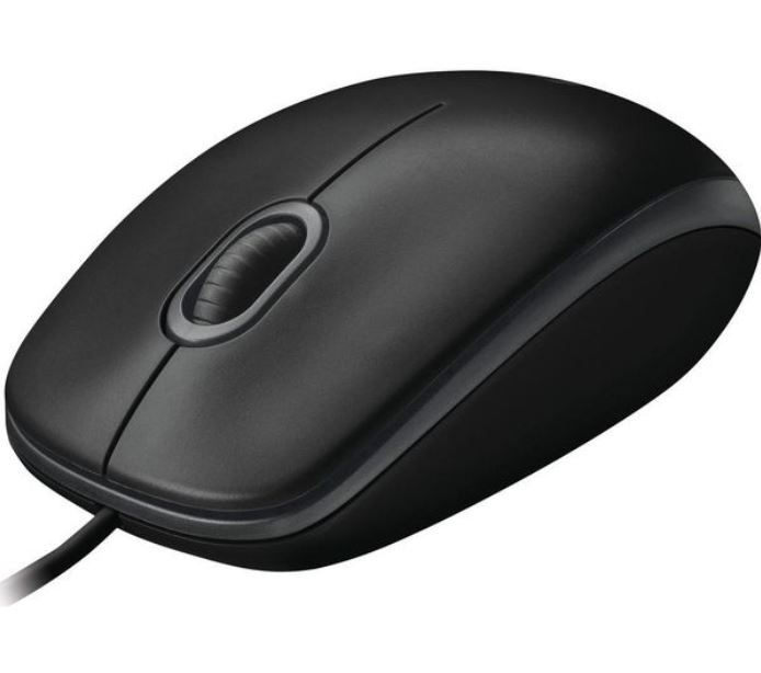 (image for) Logitech B100 Optical USB Mouse 800dpi for PC Laptop Mac Tux Full Size Comfort smooth mover.