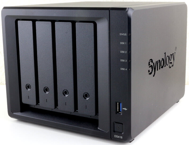 Synology DiskStation DS418 4-Bay 3.5" Diskless 2xGbE NAS (HMB), Realtek RTD1296 quad-core 1.4GHz, 2GB RAM, 3 x USB3.0