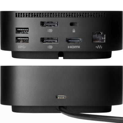 HP USB-C Universal Dock with 4.5 mm and USB Dock Adapter HP USB-C Universal Dock with 4.5 mm and USB Dock Adapter