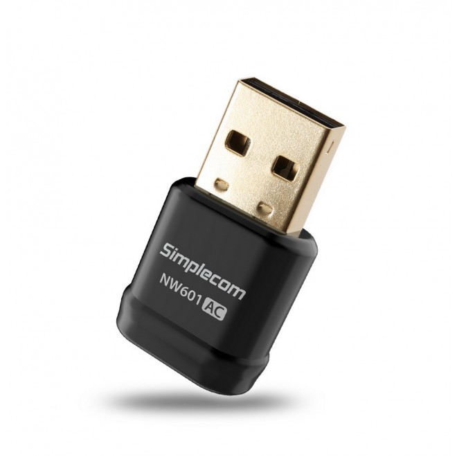Simplecom NW601 AC600 WiFi Dual Band USB Adapter