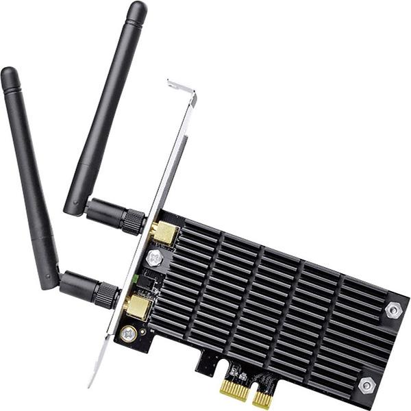TP-LINK - AC1300 Wireless Dual Band PCI Express Adapter, Selectable Dual Band - 867Mbps @ 5Ghz/400Mbps @ 2.4Ghz