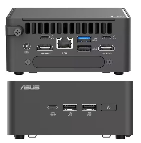 (image for) Asus RNUC15CRHU500004I, NUC 15 Pro mini PC, Intel Ultra 5-225H, DDR5(0/2), M.2(0/2), Wi-Fi 7+Bluetooth, Barebones Tall Kit