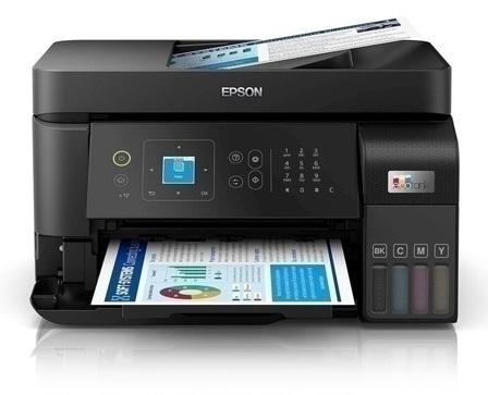 Epson EcoTank ET-4810 4 Colour Multifunction Printer with Print, Copy, Scan, ADF, Fax, Ethernet and WiFi.