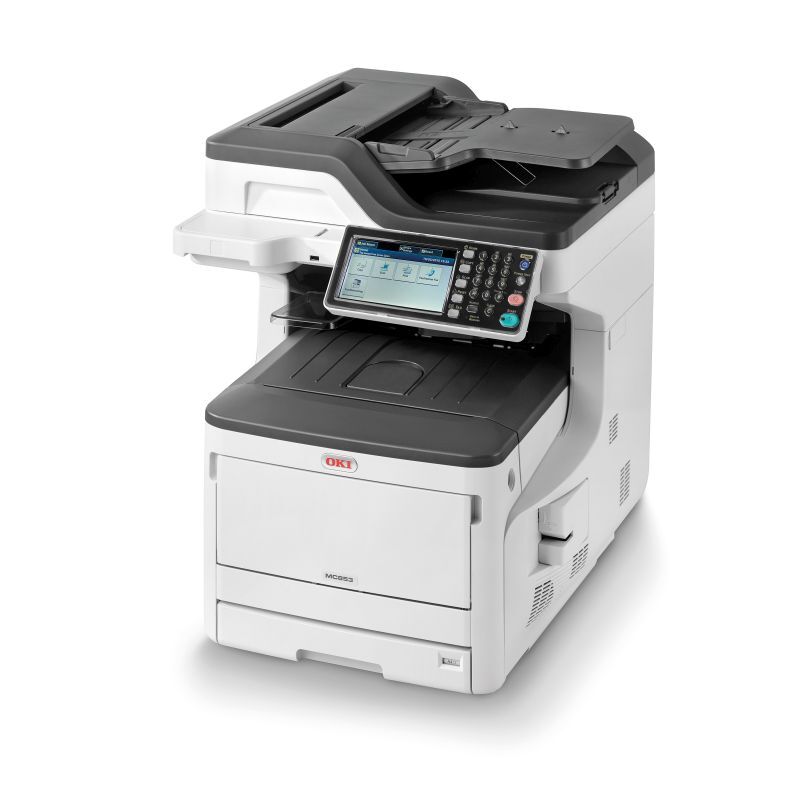 (image for) Oki MC853, powerful A3 colour multifunction printer offering excellent print quality and copy functionality, the MC853 is ideal