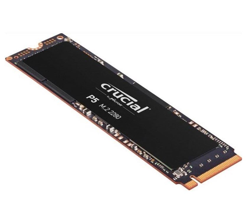 Crucial P5 2TB M.2 NVMe SSD 3D NAND 3400R/3000W MB/s 1200TBW 1.8mil hrs MTBF SMART & TRIM Crucial P5 2TB M.2 NVMe SSD 3D NAND 3400R/3000W MB/s 1200TBW 1.8mil hrs MTBF SMART & TRIM