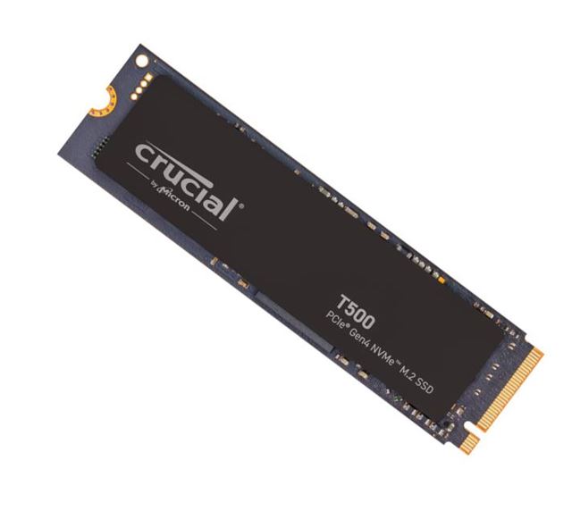 Crucial T500 1TB Gen4 NVMe SSD - 7300/6800 MB/s R/W 600TBW 1440K IOPs 1.5M hrs MTTF