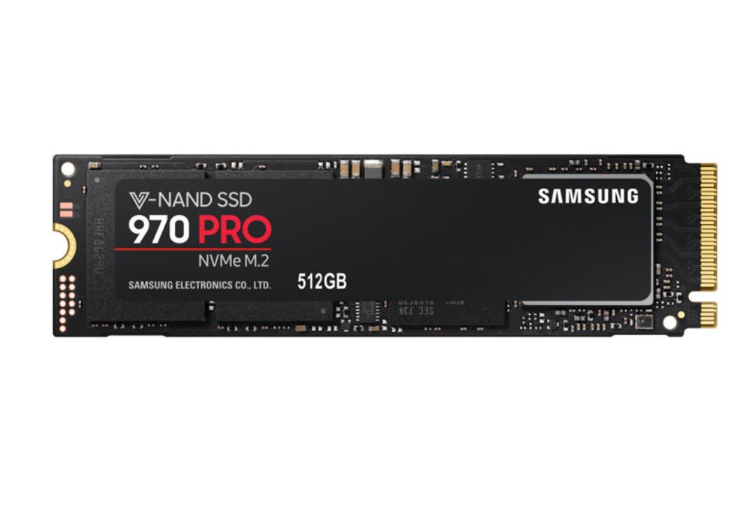 Samsung 970 PRO M.2 512GB, 64L 2-bit MLC V-NAND, (2280), NVMe, R/W(Max) 3,500MB/s/2,300MB/s, 370K/500K IOPS, 600TBW, 5 Years War Samsung 970 PRO M.2 512GB, 64L 2-bit MLC V-NAND, (2280), NVMe, R/W(Max) 3,500MB/s/2,300MB/s, 370K/500K IOPS, 600TBW, 5 Years War