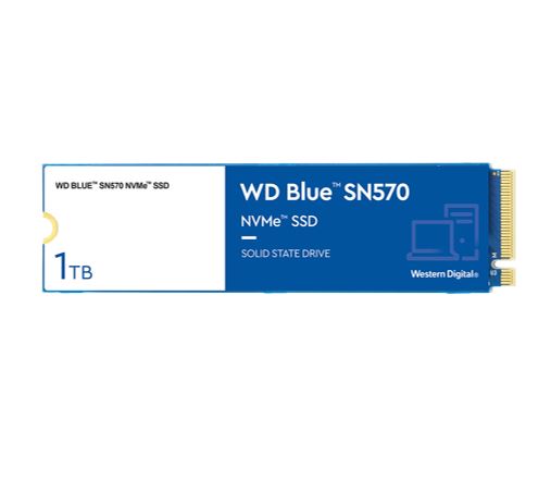 Western Digital WD Blue SN570 1TB NVMe SSD 3500MB/s 3000MB/s R/W 600TBW 460/450K IOPS M.2 2280 PCIe Gen 4 1.5mil hrs MTBF