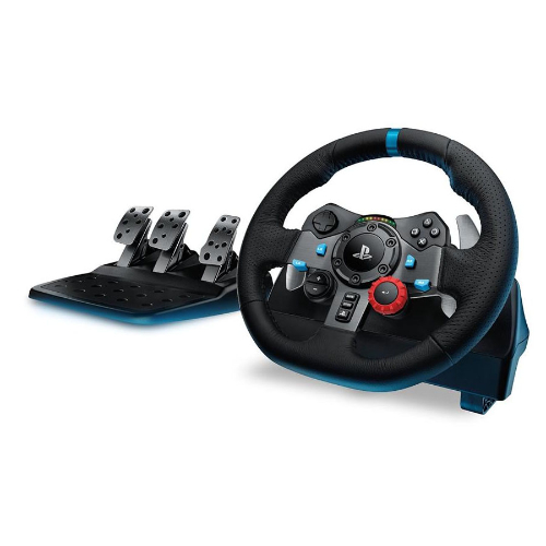 Logitech G29 Driving Force Racing Wheel PS3 & PS4 Dual motor force feedback Helical gearing with anti-backlash 900° steering