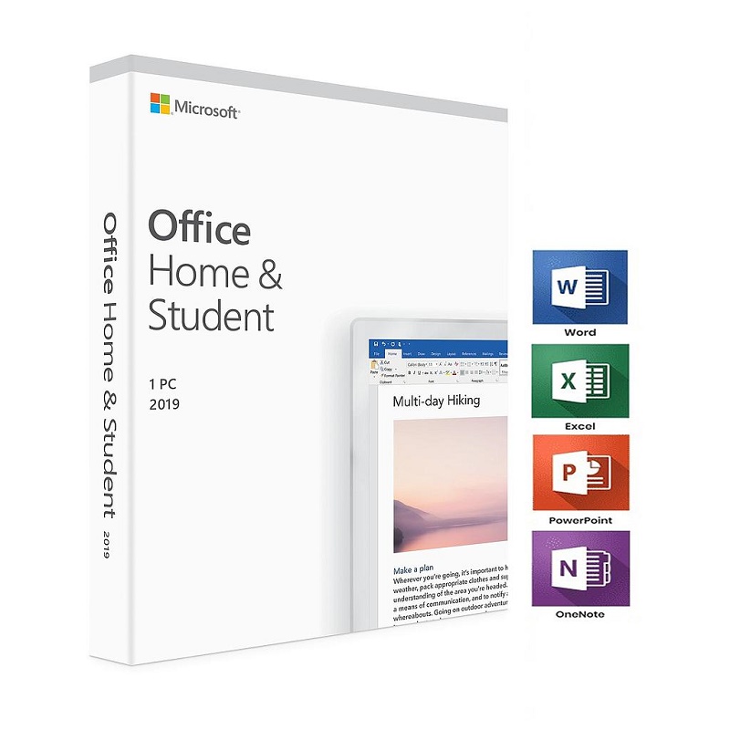 Microsoft Office Home and Student 2019 English Medialess 1 User for PC & Mac. Product Key Card Microsoft Office Home and Student 2019 English Medialess 1 User for PC & Mac. Product Key Card