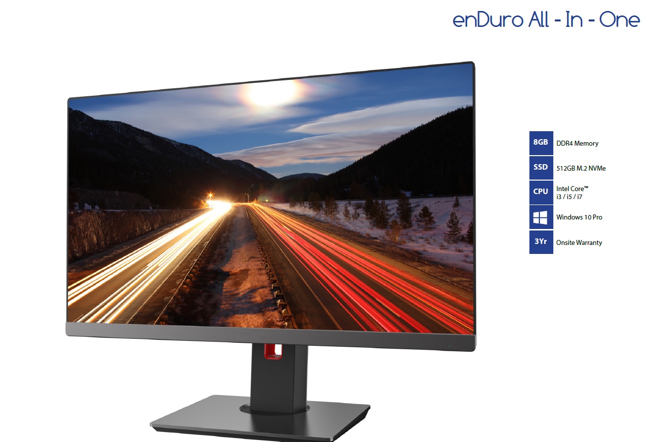 enDURO AIO i5 8GB 512GB 24" 1xHDMI 4x USB3.1 2x USB 2.0 Wi-Fi + enDURO AIO i5 8GB 512GB 24" 1xHDMI 4x USB3.1 2x USB 2.0 Wi-Fi +