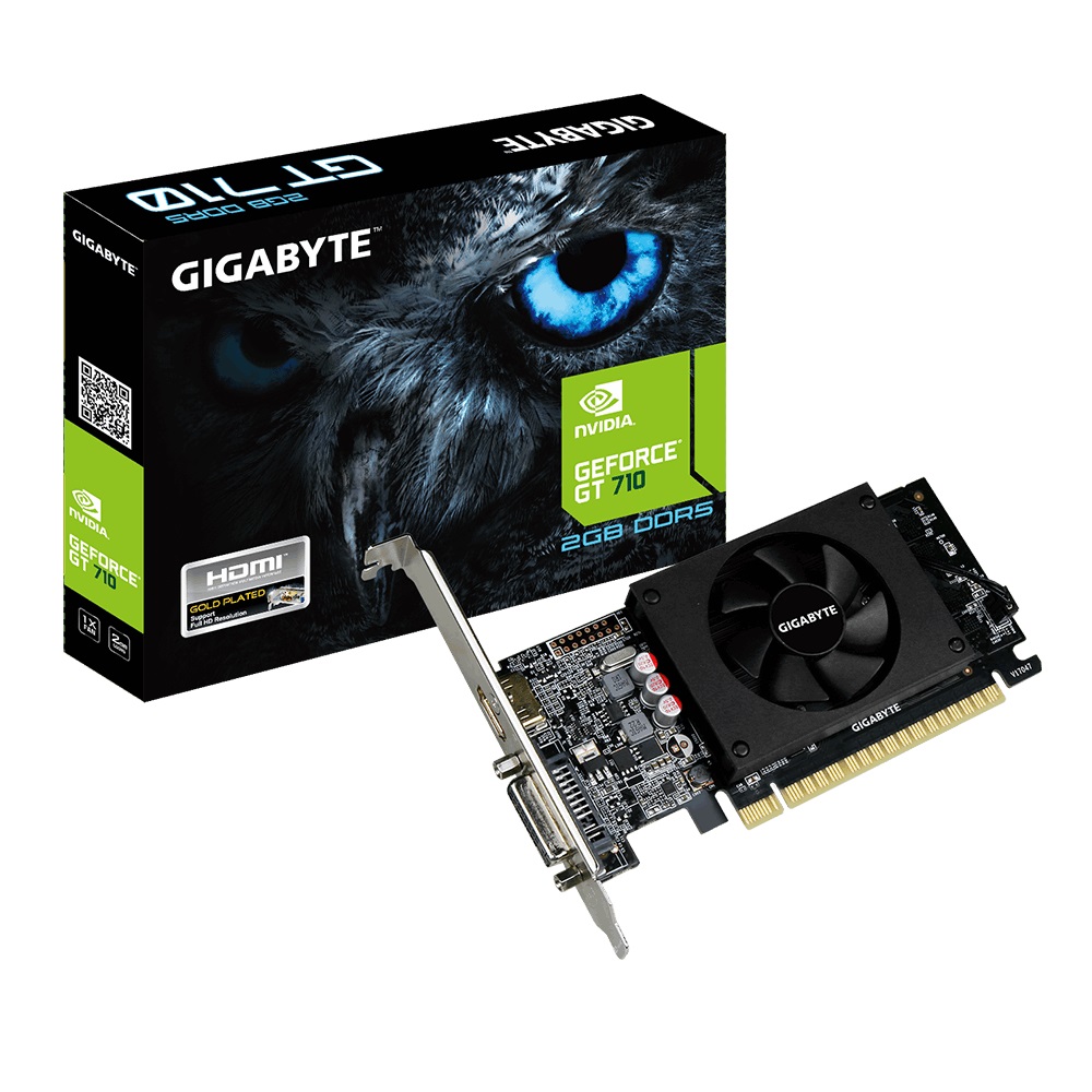 Gigabyte GV-N710D5-2GII, PCI-E 2.0 x8 , 2GB 64-bit DDR5, DVI, HD Gigabyte GV-N710D5-2GII, PCI-E 2.0 x8 , 2GB 64-bit DDR5, DVI, HD