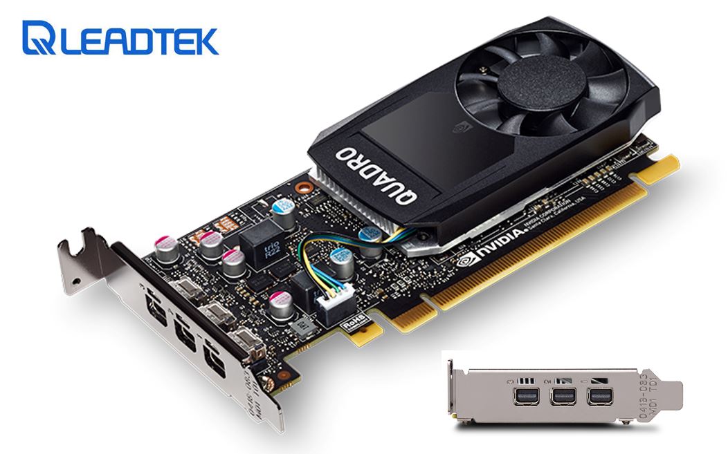 Leadtek nVidia Quadro P1000 PCIe Workstation Card 4GB DDR5 4xmDP Leadtek nVidia Quadro P1000 PCIe Workstation Card 4GB DDR5 4xmDP